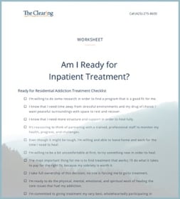 Worksheet: Are You Ready for Inpatient Treatment?